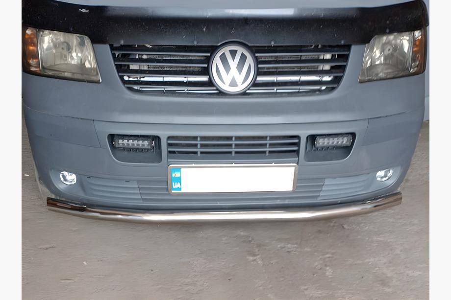 Volkswagen T5 Transporter 2003–2010 Priekšējais aizsargstienis, viencaurules (nerūsējošais tērauds) 42 mm Image