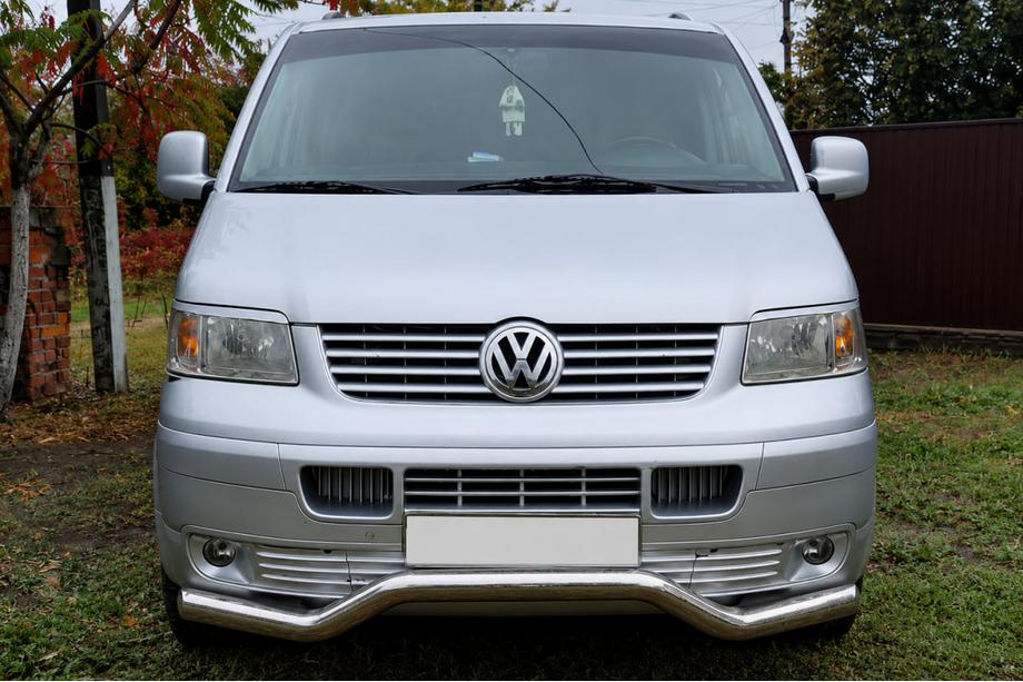 Volkswagen T5 Transporter 2003–2010 Priekšējais aizsargstienis Wave ST007 (nerūsējošais tērauds) Image