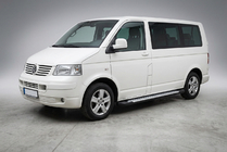 Volkswagen T5 Transporter 2003–2010 Sānu pakāpieni Allmond Grey (2 gab., alumīnijs) Garā riteņu bāze foto 1