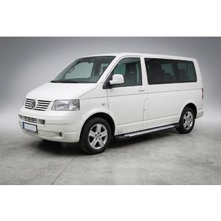 Sānu pakāpieni Allmond Grey (2 gab., alumīnijs) Volkswagen T5 Transporter 2003–2010 foto 1