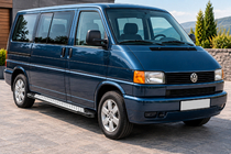 Volkswagen T4 Caravelle/Multivan 1990–2003 Sānu pakāpieni Allmond Grey (2 gab., alumīnijs) foto 1
