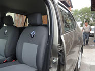 Dacia Logan II 2013–2022 Automašīnas sēdekļu pārvalki (auduma, Classik) foto 5