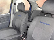 Dacia Logan I 2008–2012 Automašīnas sēdekļu pārvalki (auduma, Classik) foto 8
