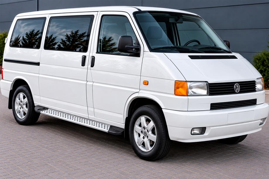 Volkswagen T4 Transporter 1990–2003 Sānu pakāpieni Allmond Grey (2 gab., alumīnijs) Īsā riteņu bāze Image