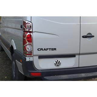 Aizmugurējo lukturu uzlikas (2 gab., nerūsējošais tērauds) Volkswagen Crafter 2006–2016 foto 1