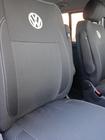 Volkswagen T5 Caravelle 2004–2010 Auto sēdekļu pārvalki (ekoāda un audums, Premium) Pilns salons + priekšējie sēdekļi (1+1) foto 11