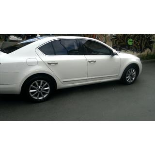 Pilns logu apmaļu komplekts (10 gab., nerūsējošais tērauds) Skoda Octavia III A7 2013–2019 foto 3