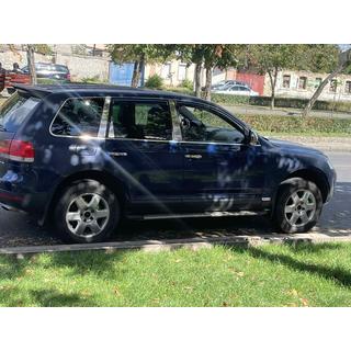Hroma uzlikas durvju statņiem (6 gab., nerūsējošais tērauds) Volkswagen Touareg 2002–2010 foto 4