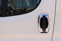 Fiat Ducato 2006–2025 Durvju rokturu uzlikas (nerūsējošais tērauds) Durvju rokturu uzlikas (4 gab.) foto 2