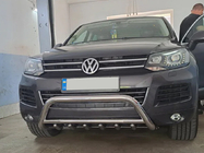 Volkswagen Touareg 2010–2018 Priekšējais bullbar WT003 (nerūsējošais tērauds) foto 2