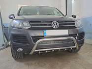 Volkswagen Touareg 2010–2018 Priekšējais bullbar WT003 (nerūsējošais tērauds) foto 1