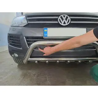 Priekšējais bullbar WT003 (nerūsējošais tērauds) foto 3