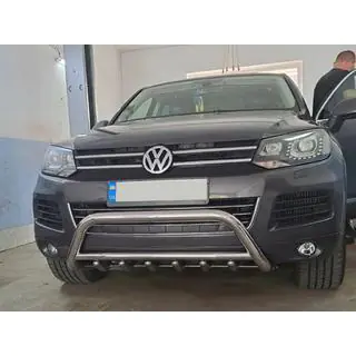 Priekšējais bullbar WT003 (nerūsējošais tērauds) foto 2