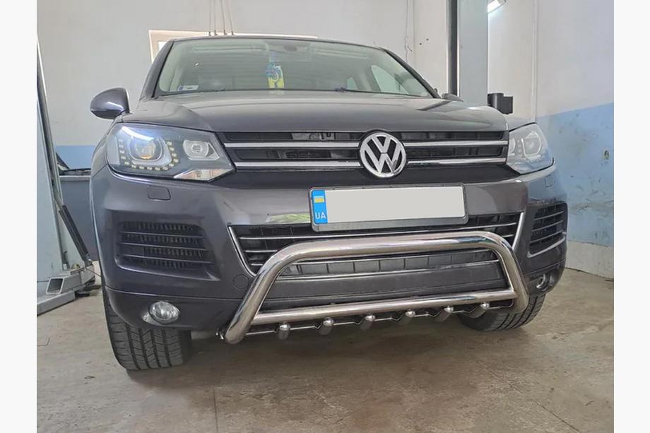 Volkswagen Touareg 2010–2018 Priekšējais bullbar WT003 (nerūsējošais tērauds) Image