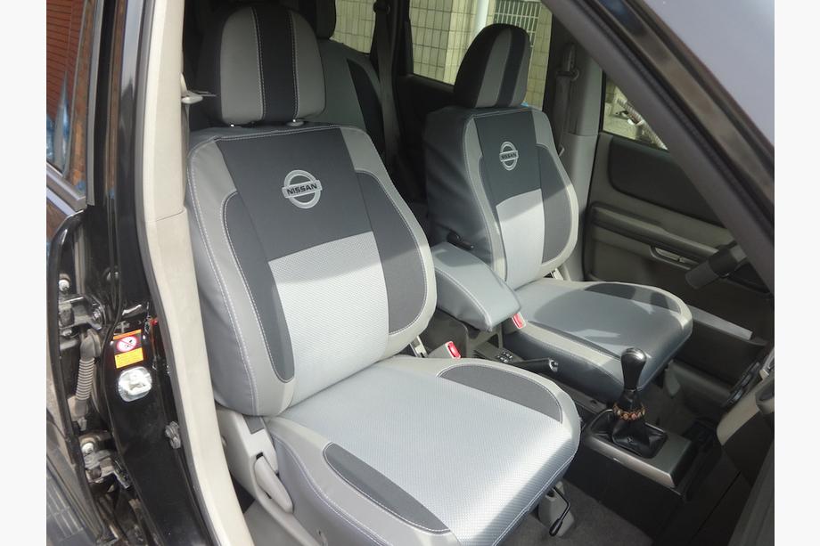 Nissan X-trail T30 2002–2007 Autosēdekļu pārvalki (mākslīgā āda↗audums, Premium) Foto 23