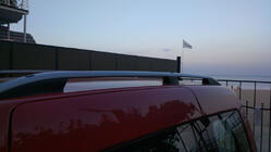 Volkswagen Caddy 2004–2010 Jumta reliņi Skyport GREY Standarta bāze foto 7