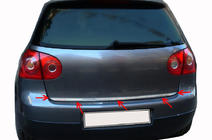 Volkswagen Golf 5 2003–2009 Bagāžnieka malas uzlika (nerūsējošais tērauds) foto 2