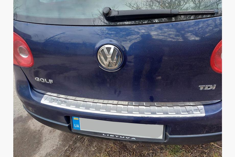 Volkswagen Golf 5 2003–2009 Bagāžnieka malas uzlika (nerūsējošais tērauds) OmsaLine – itāļu nerūsējošais tērauds Foto 5