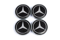 Mercedes-Benz Riteņu disku centra vāciņi 57 mm/55,5 mm V1 (4 gab.) foto 2