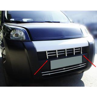 Priekšējā režģa uzliku komplekts (13 daļas, nerūsējošais tērauds) Peugeot Bipper 2008–2017 foto 1