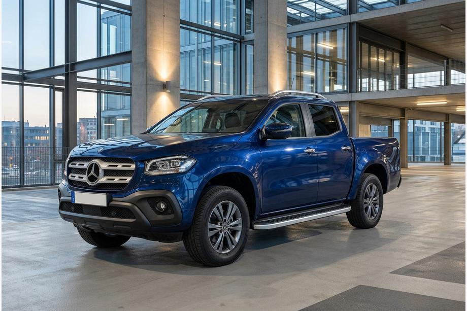 Mercedes X class 2017–2020 Sānu sliekšņi Tayga Grey V1 (2 gab., alumīnijs) Foto 1