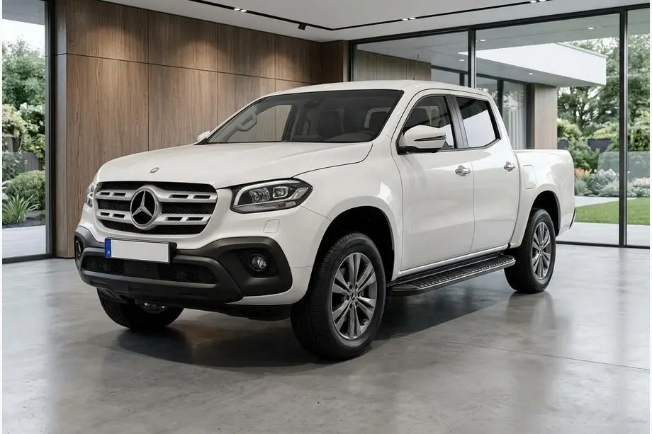 Mercedes X class 2017–2020 Sānu sliekšņi Tayga Black V1 (2 gab., alumīnijs) Foto 1