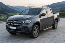 Mercedes X class 2017–2020 Sānu pakāpieni Bosphore Grey (2 gab., alumīnijs) foto 1