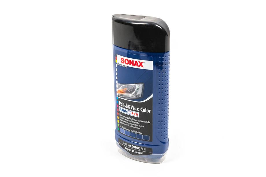 Sonax NanoPro krāsainais pulēšanas līdzeklis ar vasku zils 500 ml Image