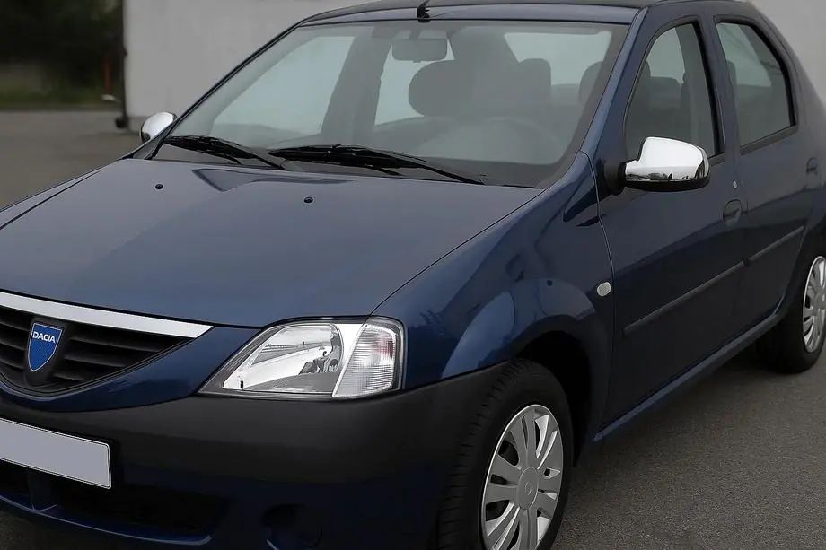 Dacia Logan I 2005–2008 Spoguļu uzlikas (augšējā daļa) (2 gab., nerūsējošais tērauds) Image