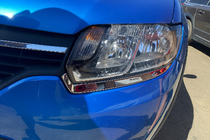 Dacia Logan II 2013–2022 Priekšējo lukturu uzlikas (2 gab., nerūsējošais tērauds) foto 3
