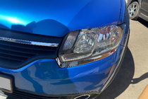 Dacia Logan MCV 2013–2020 Priekšējo lukturu uzlikas (2 gab., nerūsējošais tērauds) foto 2