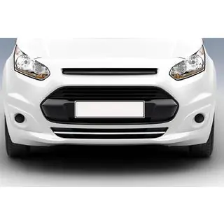 Priekšējā bufera aizsarguzlika (1 gab., nerūsējošais tērauds) Ford Connect 2014–2021 foto 1