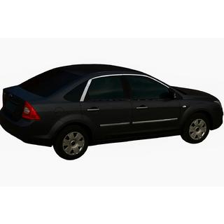 Augšējās logu līstes HB (6 gab., nerūsējošais tērauds) Ford Focus II 2008–2011 foto 1