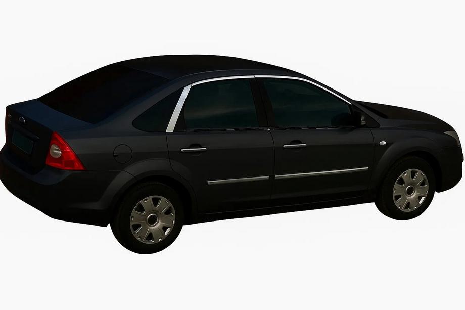 Ford Focus II 2008–2011 Augšējās logu līstes HB (6 gab., nerūsējošais tērauds) Image
