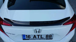 Honda Civic Sedans X 2016–2021 Spoileris Anatomic (krāsošanai) foto 2