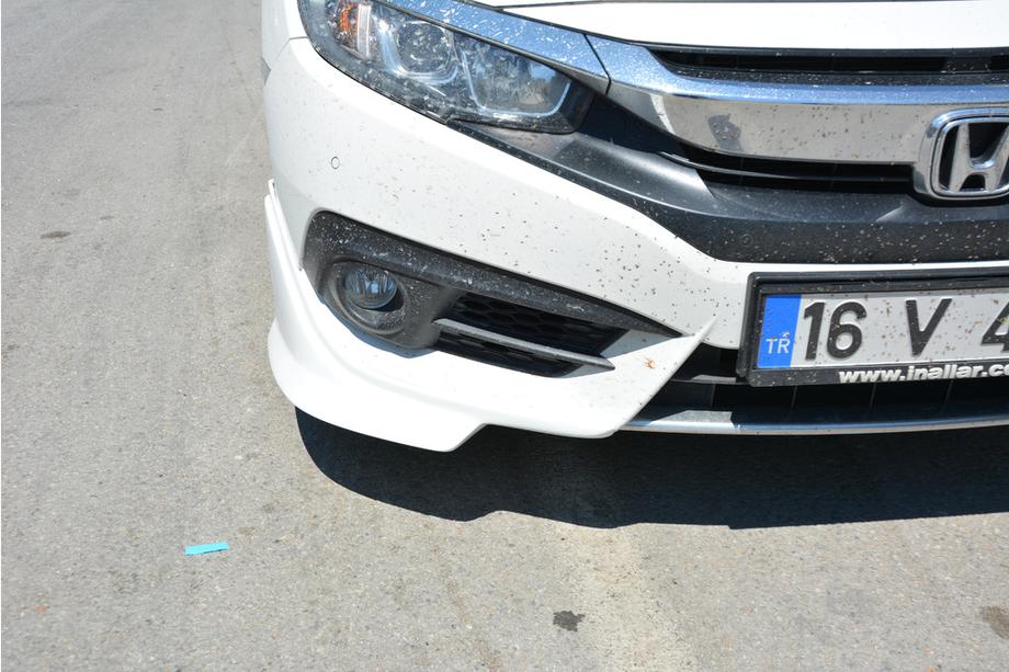 Honda Civic Sedans X 2016–2021 Priekšējā bampera stūra uzlikas (krāsošanai) Image