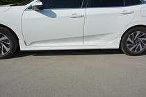 Honda Civic Sedans X 2016–2021 Sānu sliekšņi (krāsošanai) foto 3