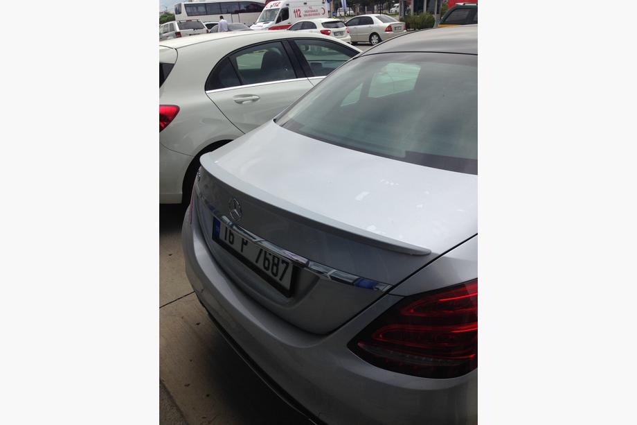 Mercedes C-class W205 2014–2021 Spoileris Meliset (krāsošanai) Image