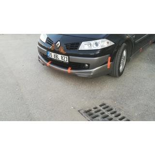 Priekšējā bufera lūpas uzlika 2006-2009 (krāsošanai) Renault Megane II 2004–2009 foto 2
