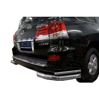 Aizmugurējie dubultie stūra aizsargi (nerūsējošais tērauds) Lexus LX570/450d 2008–2022