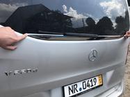 Mercedes Vito/V klase W447 2014– Aizmugurējā stikla apmale (mazais stikls) nerūsējošais tērauds Carmos - turku teras foto 6