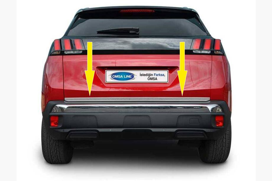 Peugeot 3008 2016–2023 Bagāžnieka malas uzlika (nerūsējošais tērauds) Image