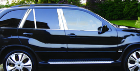 BMW X5 F15 2013–2018 Durvju statņu uzlikas (nerūsējošais tērauds) foto 1