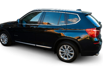 BMW X1 E84 2009–2015 Pilns logu apdares komplekts (nerūsējošais tērauds) 12 gab. foto 1