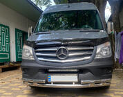 Mercedes Sprinter W906 2006–2018 Priekšējais apakšējais aizsargstienis Shark (nerūsējošais tērauds) no 2013. gada foto 1