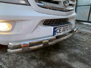 Mercedes Sprinter W906 2006–2018 Priekšējais apakšējais aizsargstienis Shark (nerūsējošais tērauds) no 2013. gada foto 8