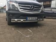 Mercedes Sprinter W906 2006–2018 Priekšējais apakšējais aizsargstienis Shark (nerūsējošais tērauds) no 2013. gada foto 5