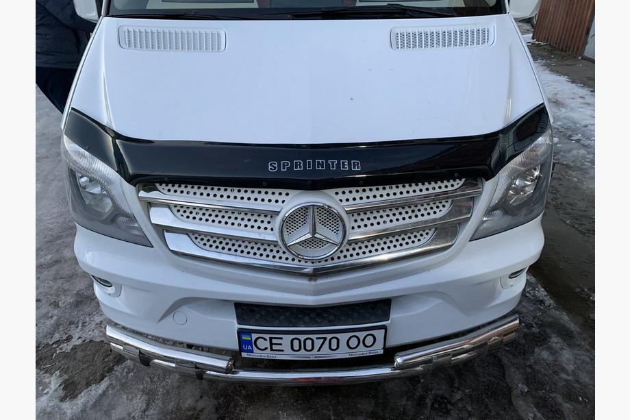 Mercedes Sprinter W906 2006–2018 Priekšējais apakšējais aizsargstienis Shark (nerūsējošais tērauds) Foto 7