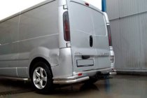 Opel Vivaro 2001–2015 Aizmugurējie stūra aizsargi AK003-Подвійний (nerūsējošais tērauds) foto 3