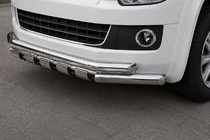 Volkswagen T5 Caravelle 2004–2010 Priekšējais aizsargstienis ST015 (nerūsējošais tērauds) foto 1